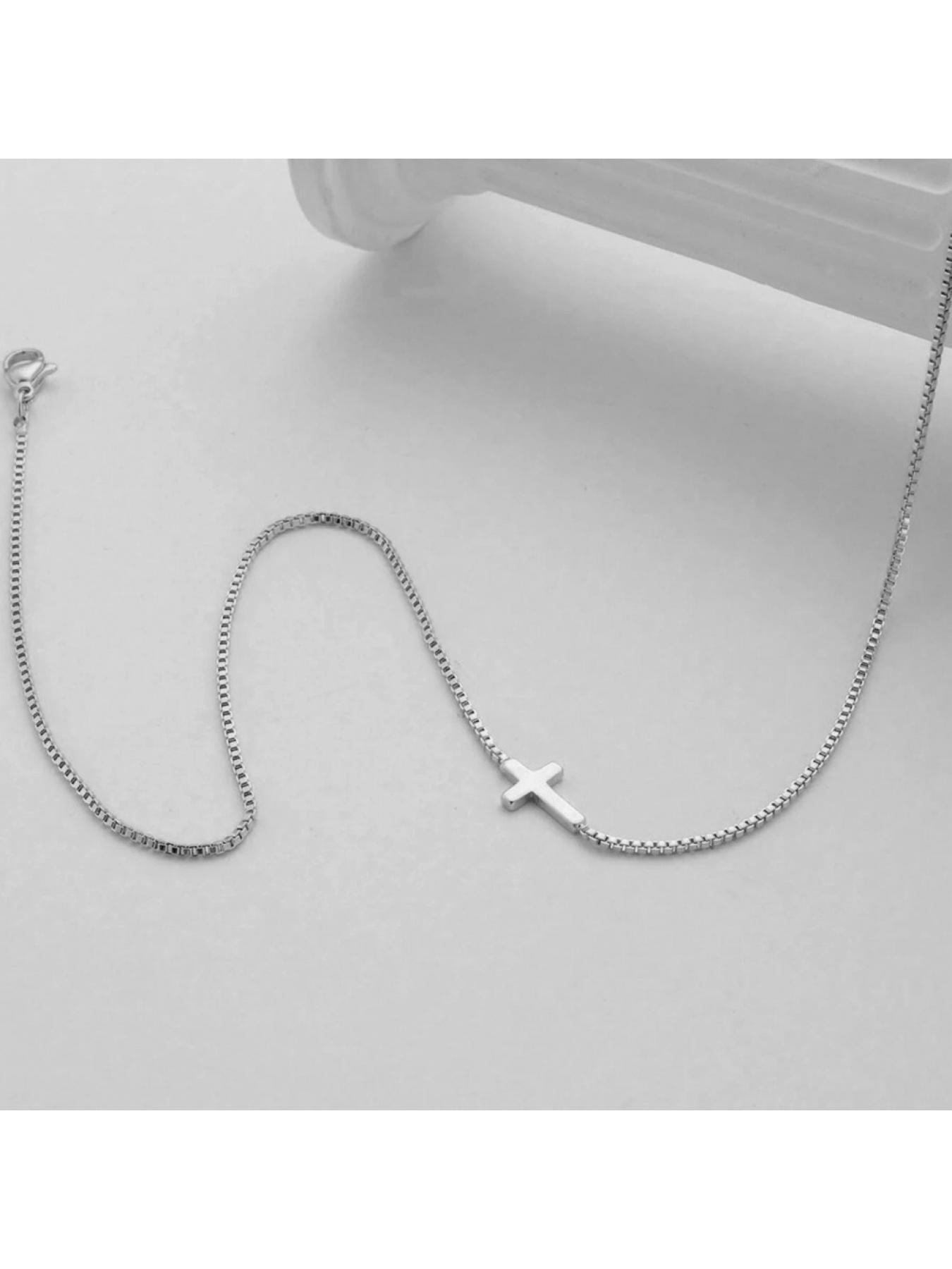 Fashion Cross Pendant Necklace - Unique Design, Sophisticated Look, Long-lasting Color Fastness, Collar Chain, Anti-allergy, Atmosphere-creating Accessory
