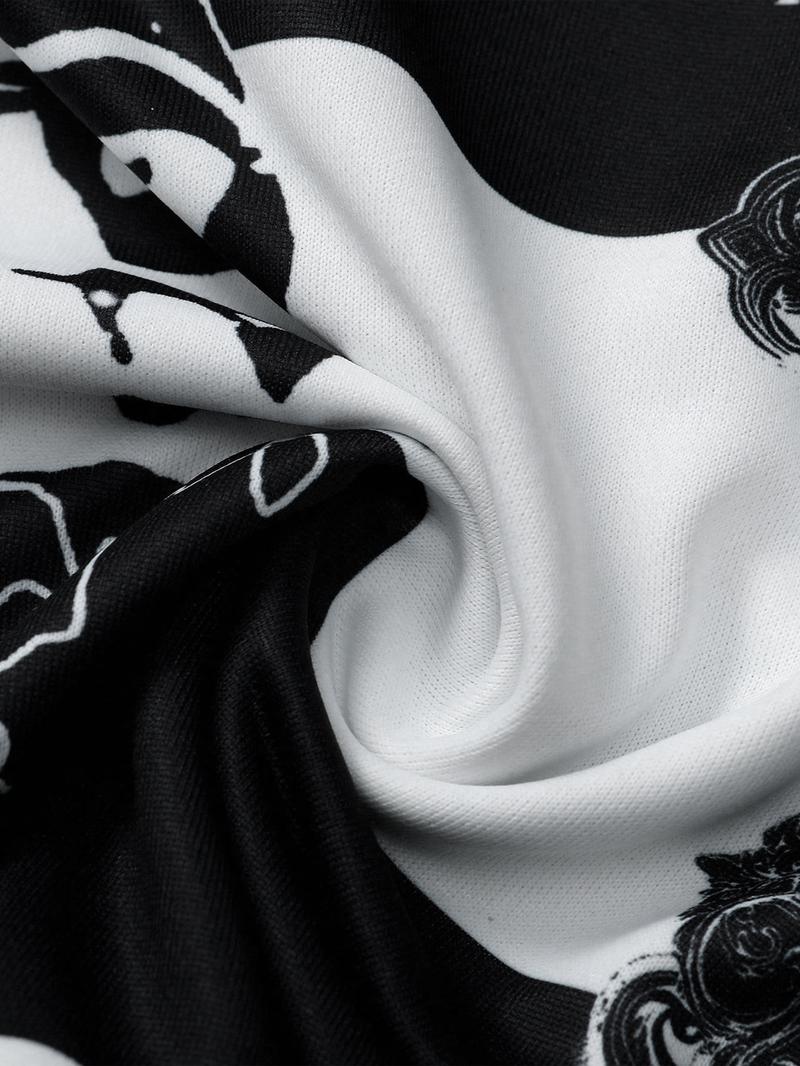 Men's Loose Fit Colorblock Collar Long Sleeve Knitted Polo Shirt, Casual Street Style, Fashionable Outdoor Sports Wear, All Seasons