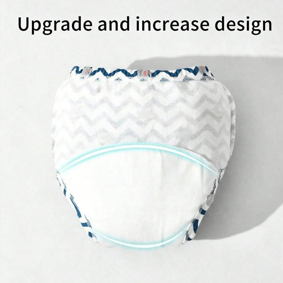3pcs Reusable Kids Training Pants, Cartoon Print Potty Learning Underwear, Leak-Proof Diapers for Boys & Girls, Newborn Size Up to 5kg