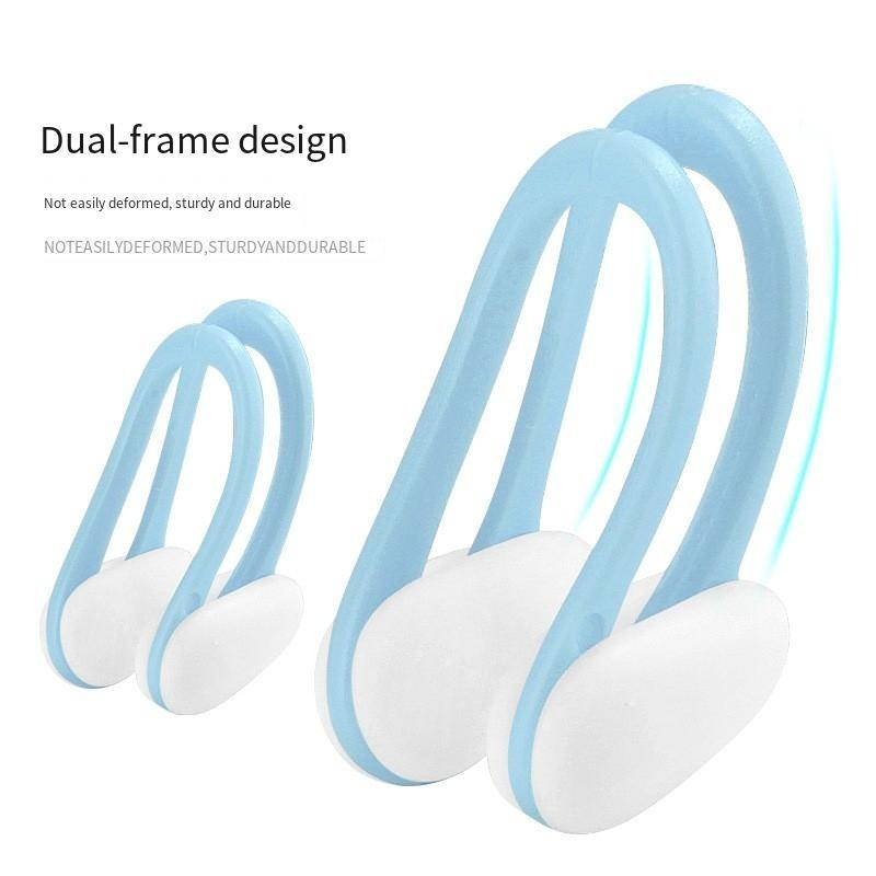Silicone Nose Clip Set, Adult Universal Pro Ii Neutral Nose Clip, Swimming Anti-Choking Ear Plug Nose Clip, Diving Waterproof Use