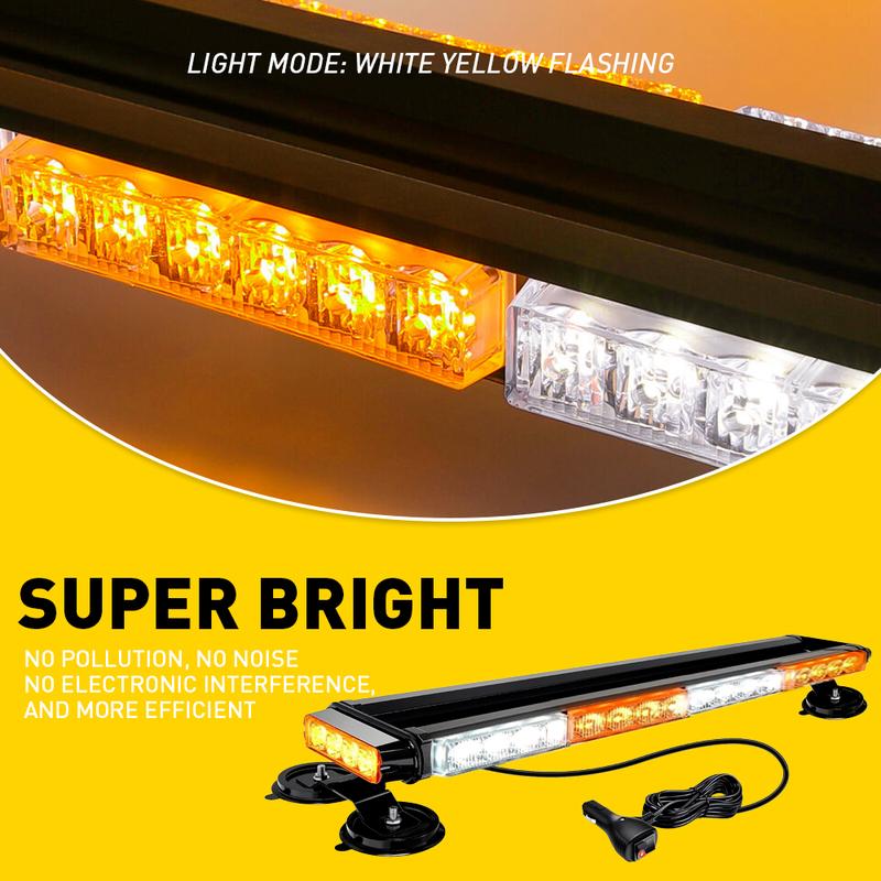26.5" Emergency Bar LED Light Warning Rooftop Strobe Advisor Traffic Flash Lamp 26.5" Emergency Bar LED Light Warning Rooftop Strobe Advisor Traffic Flash Lamp