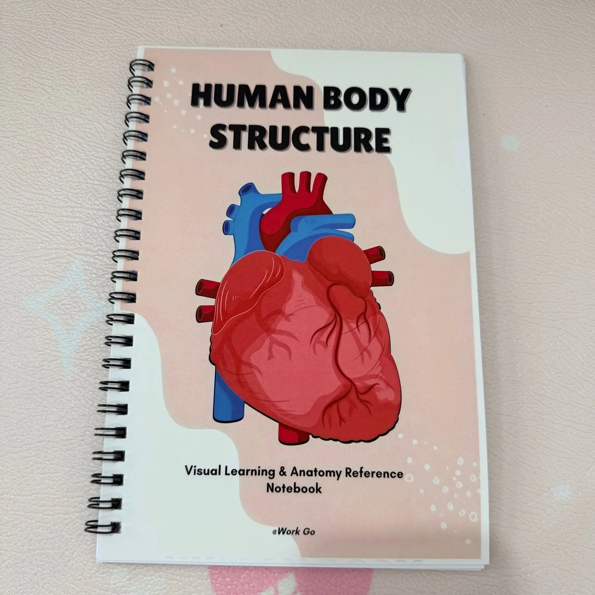 Student Visual Anatomy Practice Book, Human Body Structure Guide, Muscle Organs and Bones Learning Notes, Illustrated Workbook