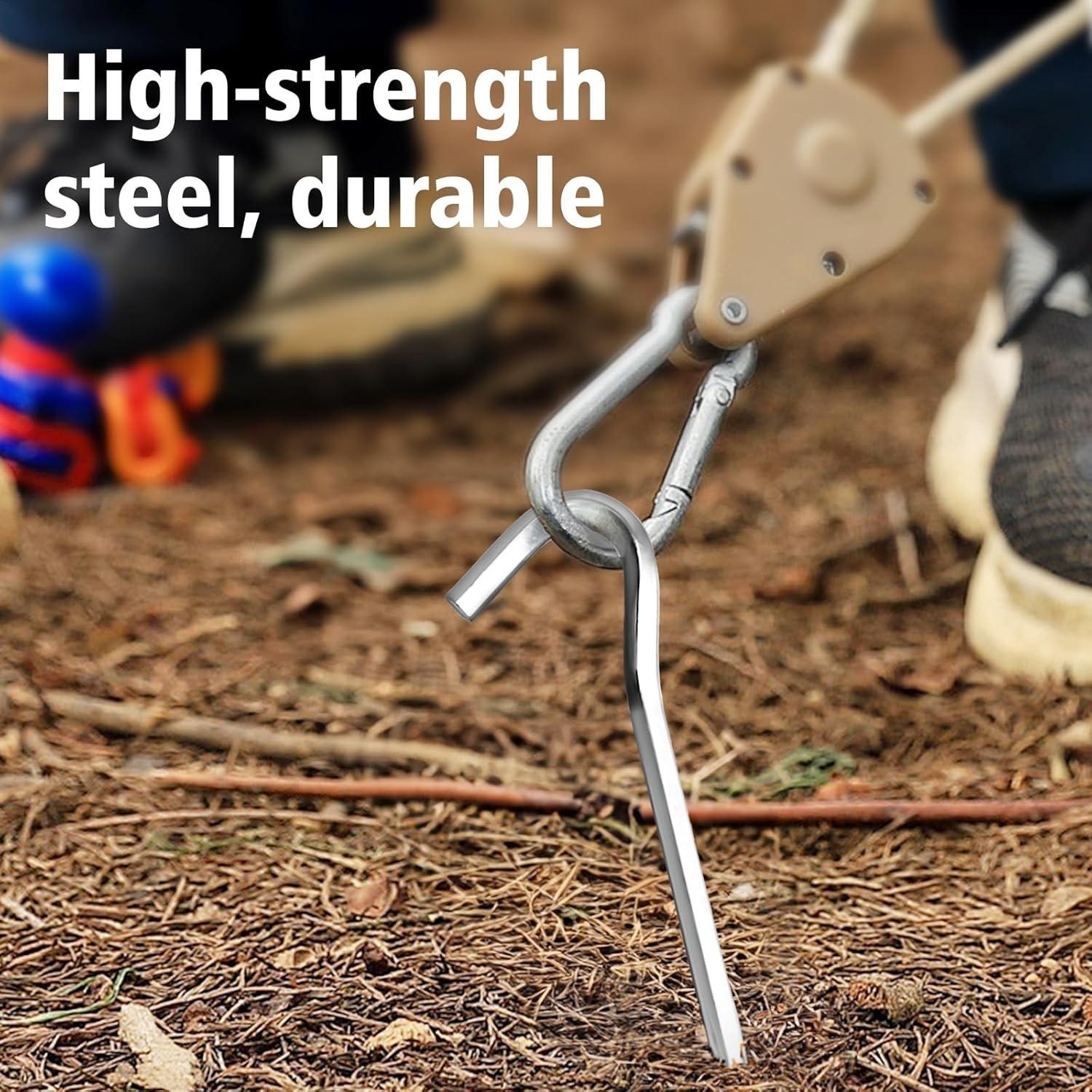 Lightweight Tent Pegs Campsite Ground Nails, 18cm Aluminum Alloy Shelter Tent Stakes, Durable & Portable Camping Accessory