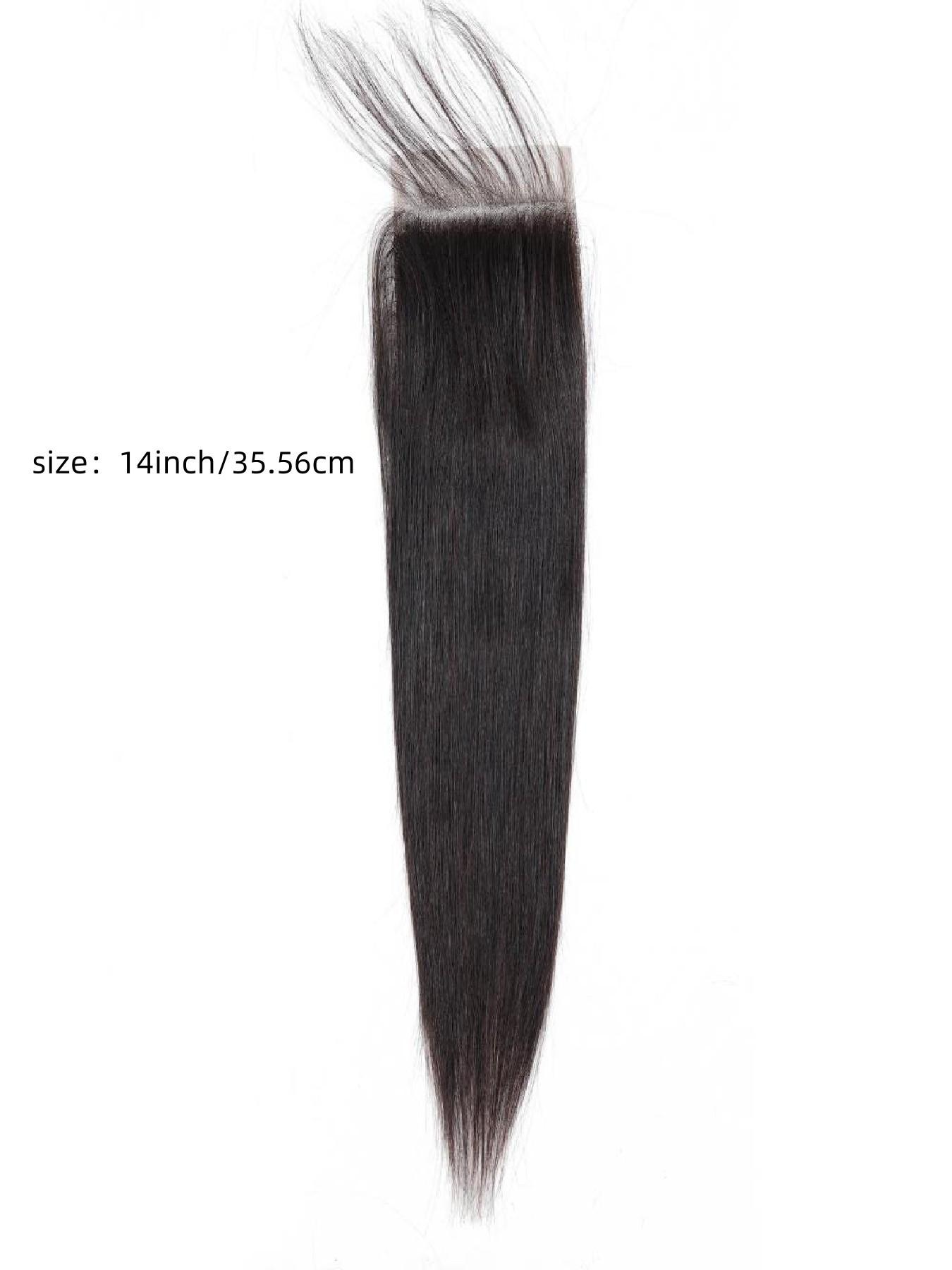 12A Brazilian Straight 4x4 HD Lace Closure Free Part Hand Tied Transparent HD Lace Closure 100% Unprocessed Human Hair Transparent Lace Closures Pre Plucked Natural Black