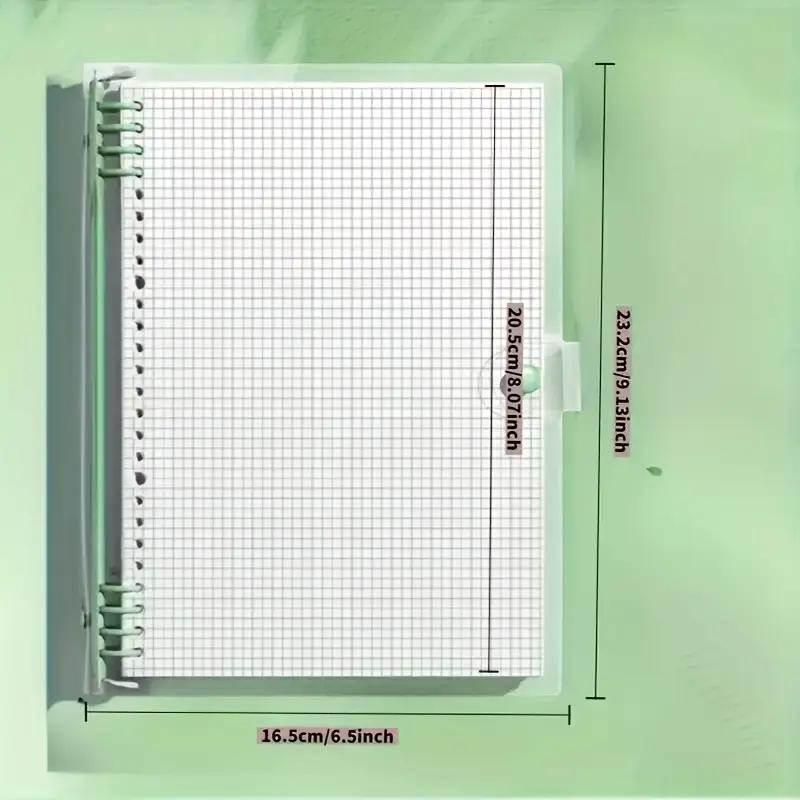 [Waterproof Loose-Leaf Notebook] Waterproof & Moisture-Proof 240-Page A5 PVC Transparent Loose-Leaf Durable Drawing Notebook | Replaceable Refillable Binder for Daily Writing, Office, and Study Use