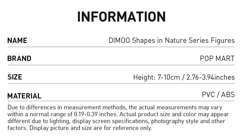 POP MART DIMOO Shapes in Nature Series Figures