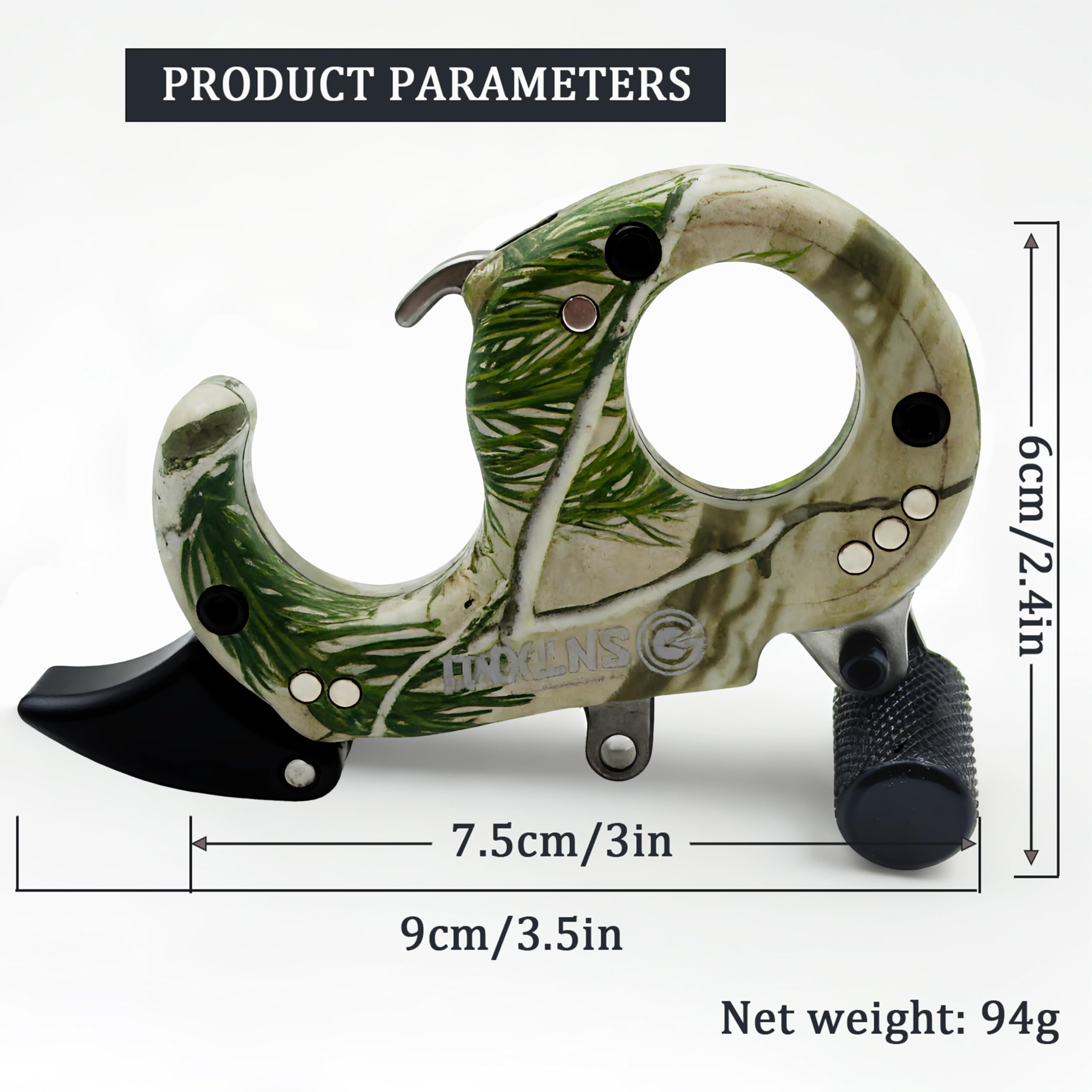 Bow Release for Compound Bow 360° Rotatable Thumb Release for Compound Bow Archery Trigger Release