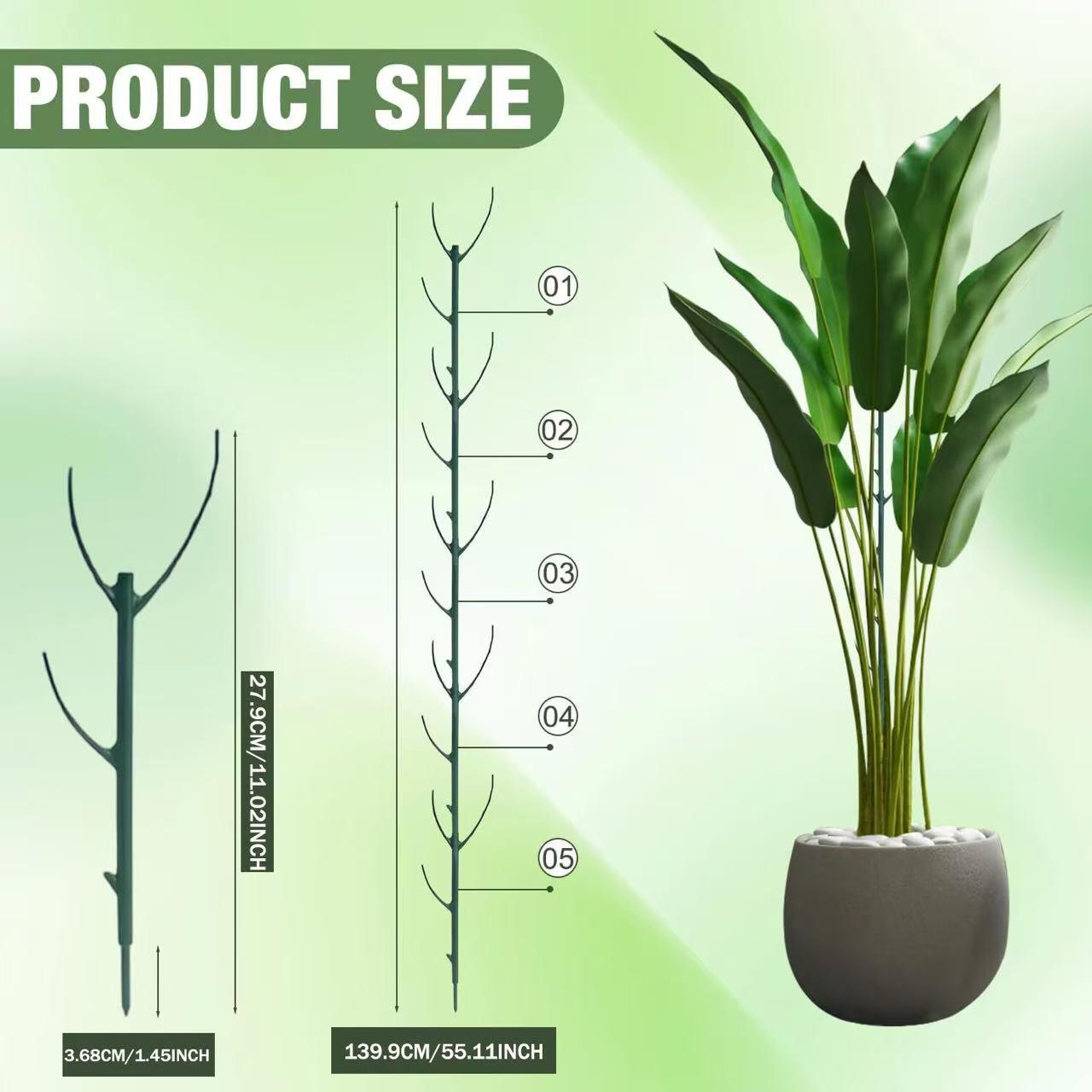 5/10 Pack Stackable Monstera Plant Support, Plant Stakes for Indoor and Outdoor Plants Use, Garden Stakes for Climbing and Potted Plants, Pothos, Philodendron, Garden Obelisk Trellis, Climbing Planting Stand