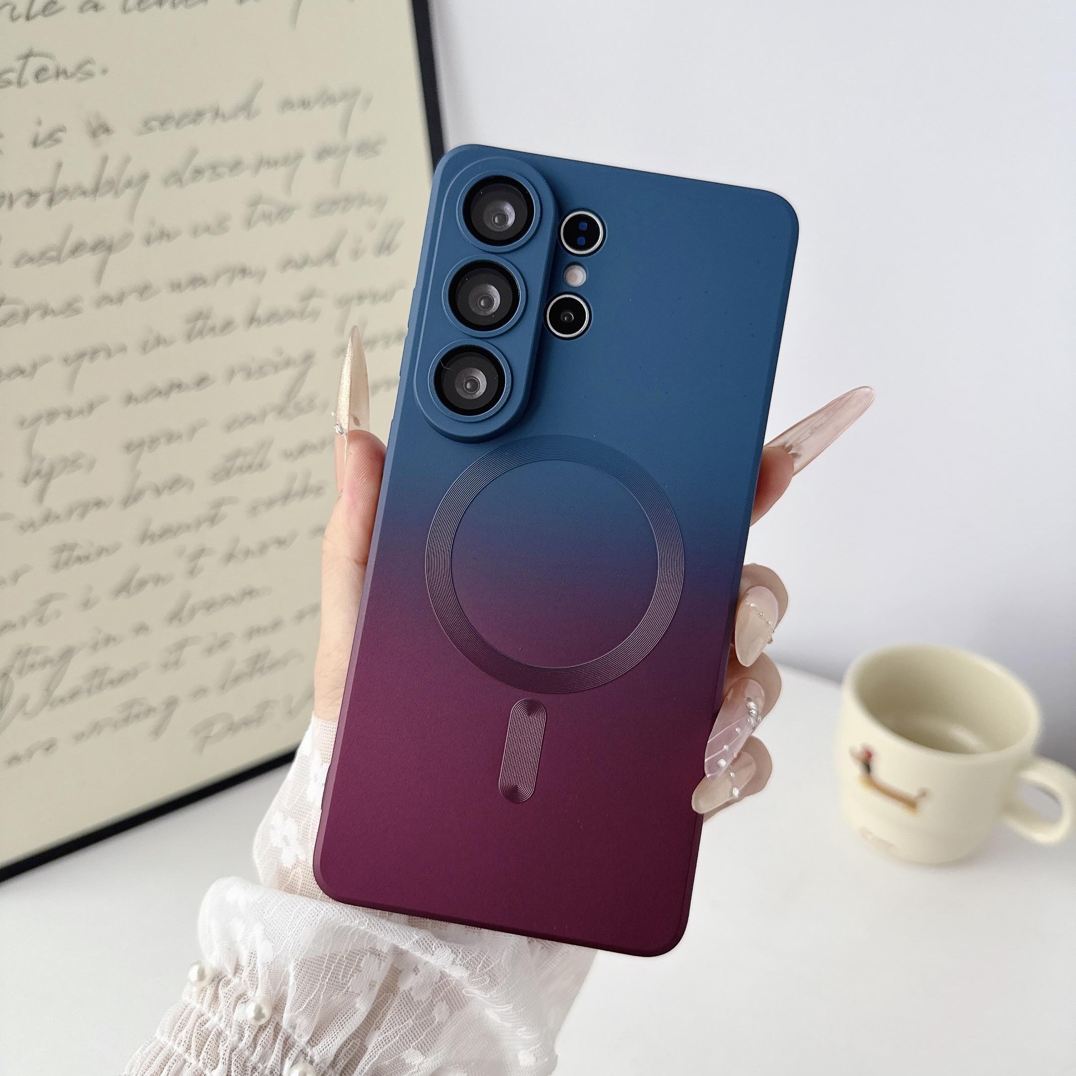 Gradient Liquid Phone Case for Samsung Galaxy S26/s25/s24, Shockproof Thin Protective Cover, Unisex Gift Idea