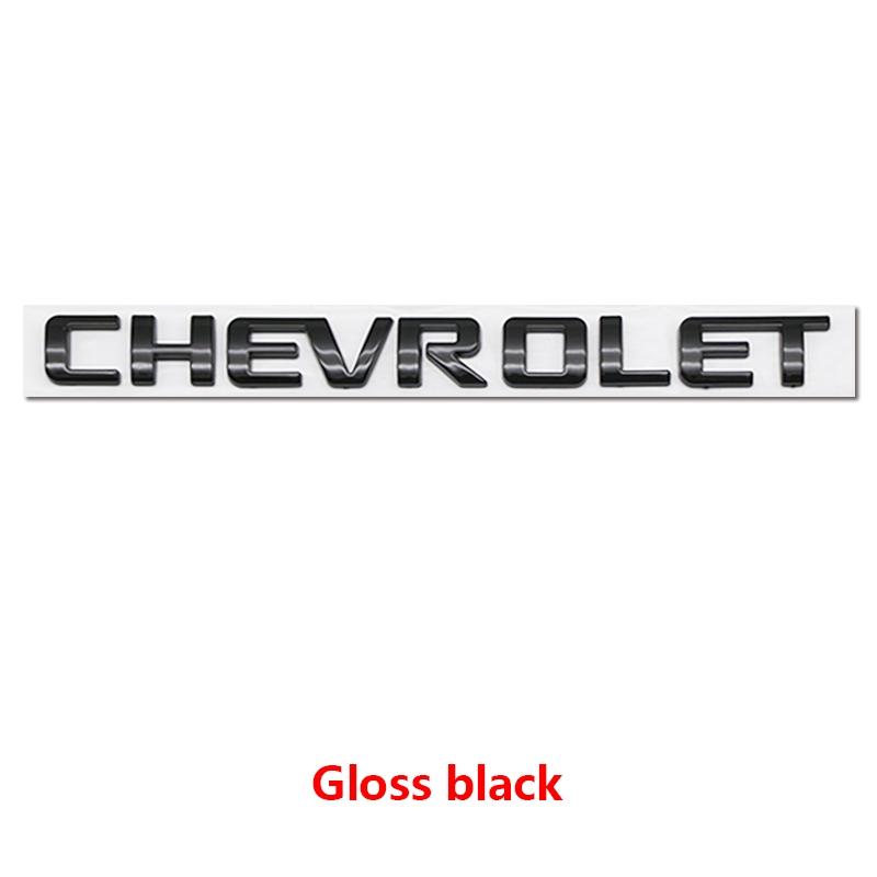 Chevrolet Car Letter Trunk Emblem Sticker, Waterproof Scratch-Resistant Self-Adhesive Decal, Fits All Chevrolet Models, Exterior Decoration