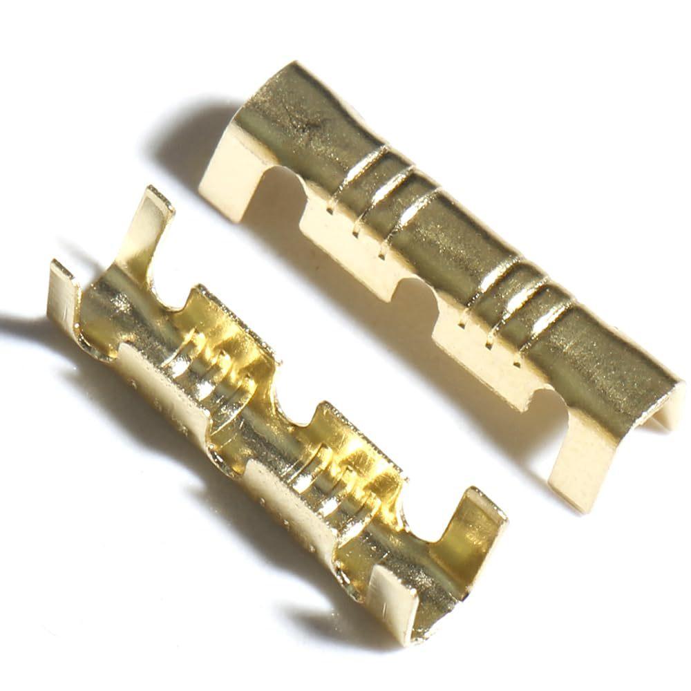 400PCS boxed U-shaped copper ring terminal crimping wire, non insulated end shovel connector kit, wire connector for quick wiring cable connection, parallel cold terminal+1PCS pliers