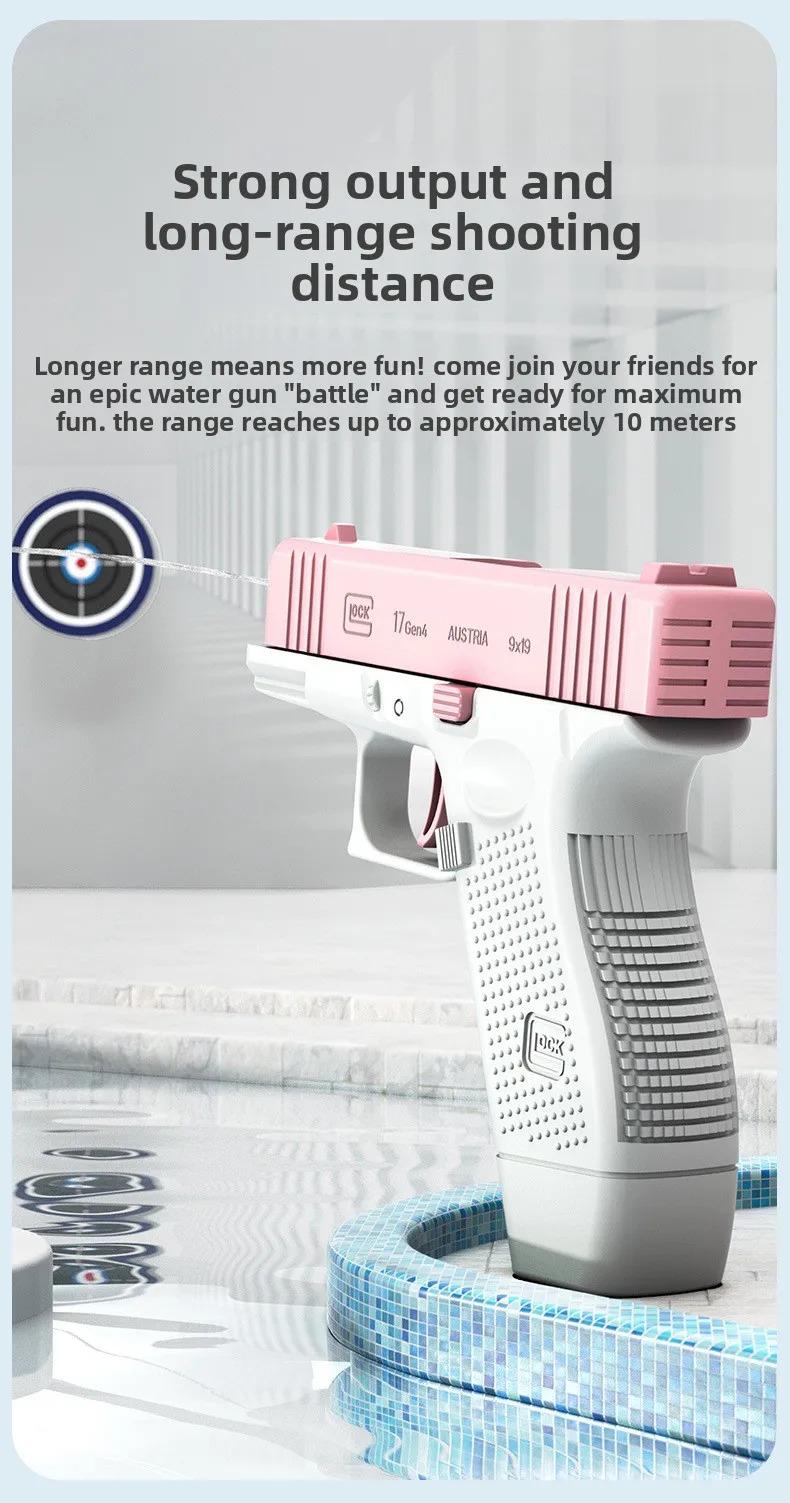 M1911 Water Gun Pistol Huge Capacity LeakProof Long Range Summer Blaster for Kids Adults Beach Pool Outdoor Water Fight Toy Game