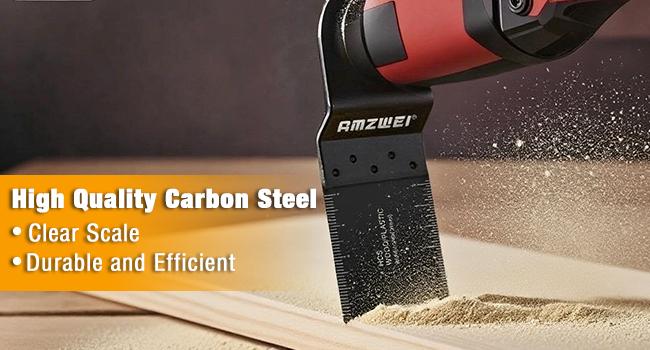 118PCS Oscillating Tool Blades Metal Wood Cutting, Professional Curved Edge Oscillating Saw Blades with Titanium Multitool Blades, Compatible with Dewalt Milwaukee Ryobi Rockwell Fein Makita