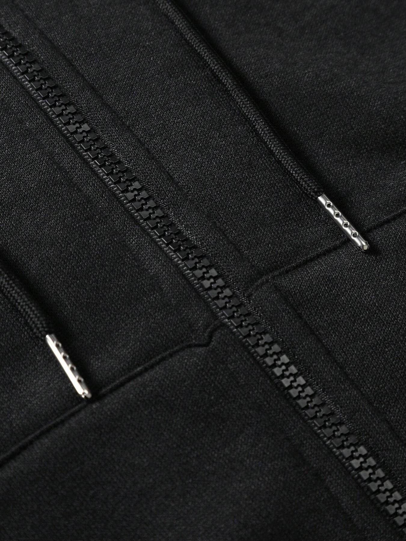 Women's Zipper Drawstring Hoodie, Long Sleeve Pocket Detail, Loose-Fit Casual Sweatshirt for Fall & Winter, Outdoor & Daily Wear
