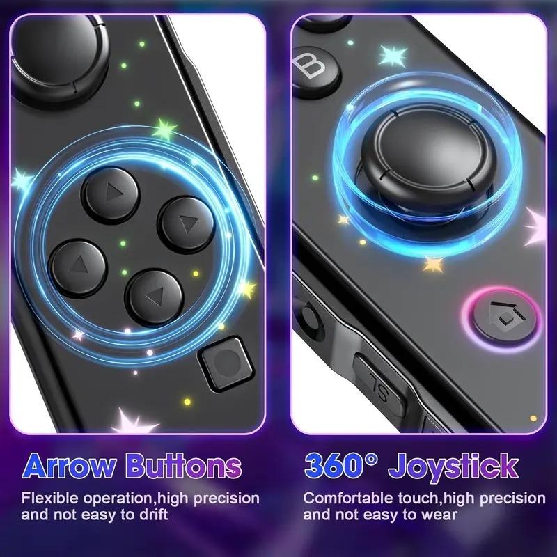 Game Controller (Left/Right) for Switch and Switch 2 Bluetooth Connectivity - Wireless Game Controller with Dual Vibration, Motion Control, Screenshot, and Wake-up Functions. A must-have for staying home, and a great gift for your boyfriend.