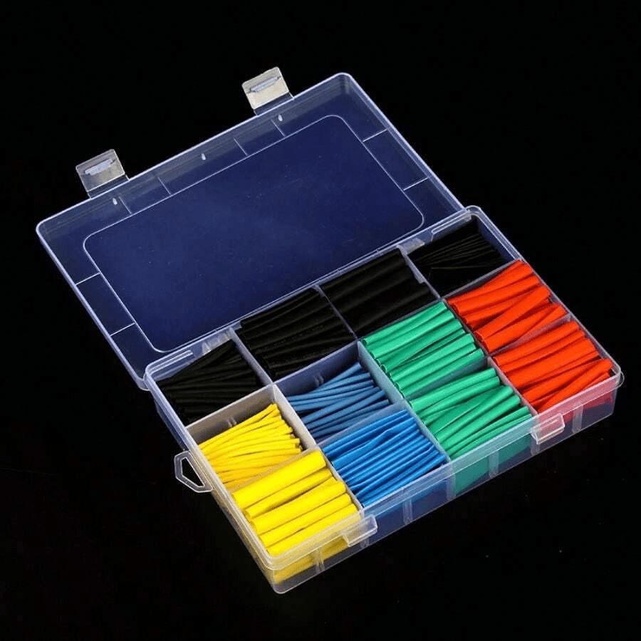 High-Temperature Resistant Heat Shrink Tubing, 127/164/328/530pcs, Phone Data Cable Protector, Automotive Industrial Appliance Use