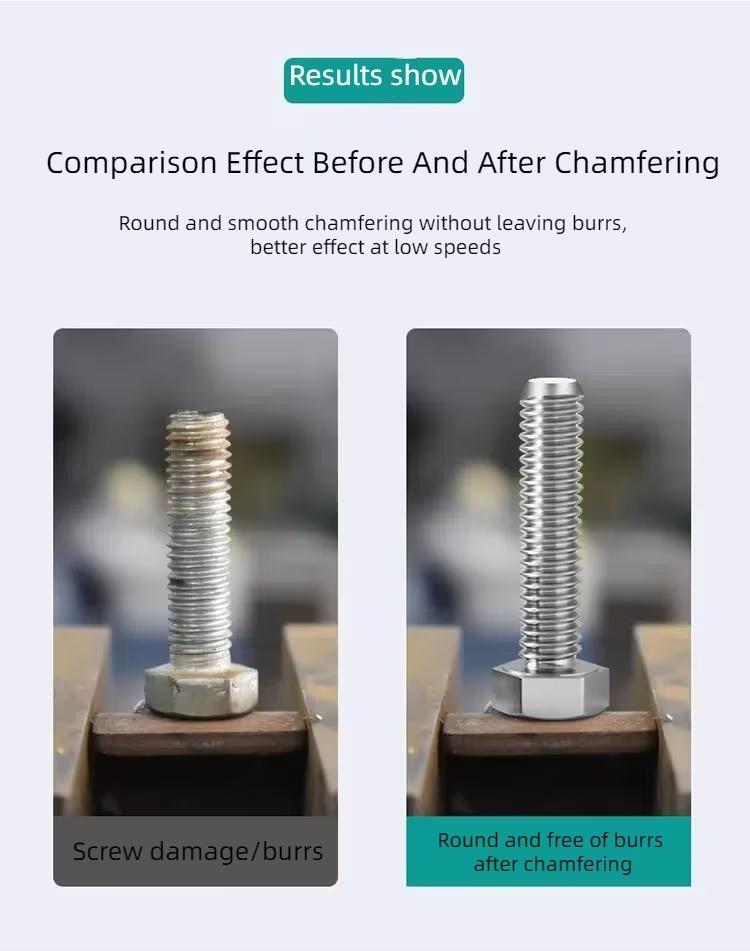 Deburring External Chamfering Machine Outer Circle Chamfering Thread Fillet Trimming Screw and Bolt Trimming Drilling Tool