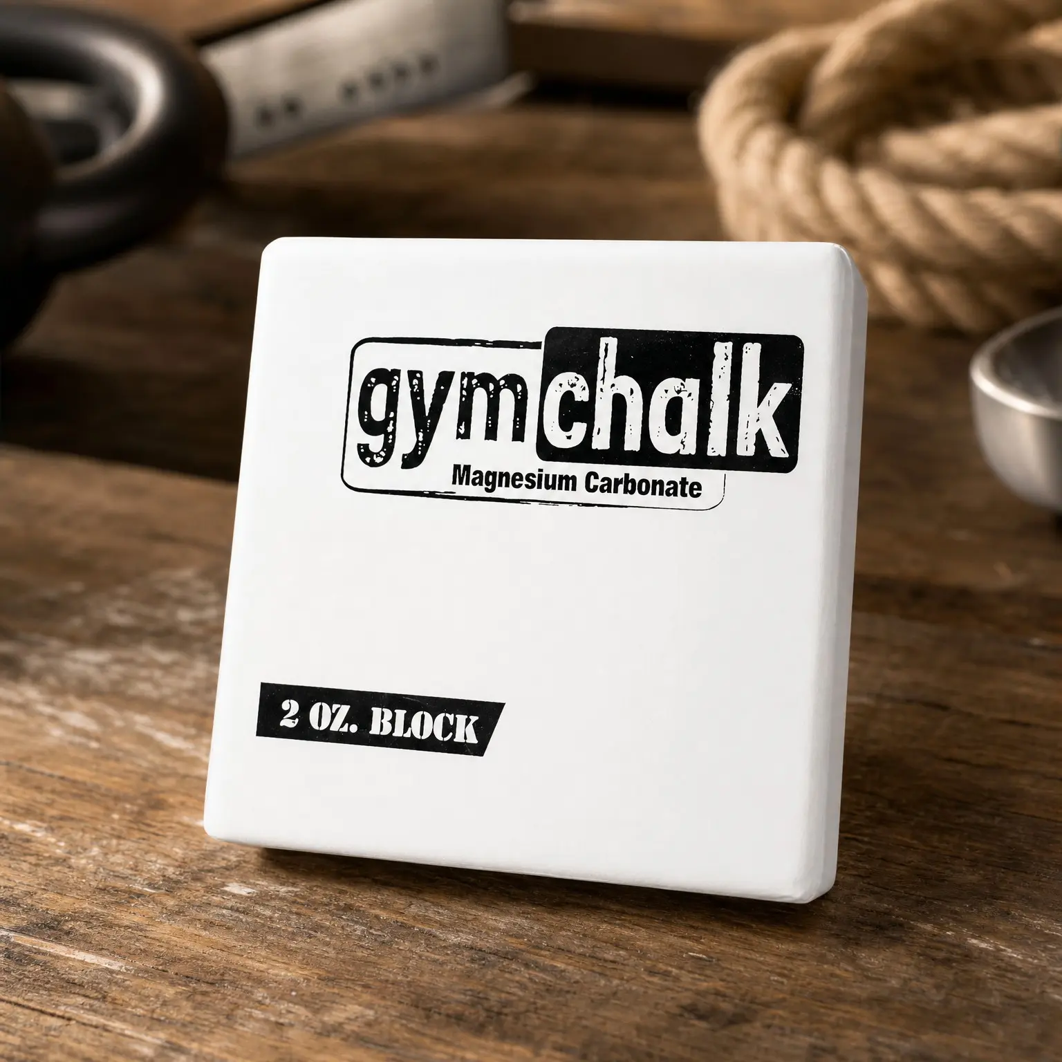 Gym Chalk Block 2oz, Magnesium Carbonate for Grip