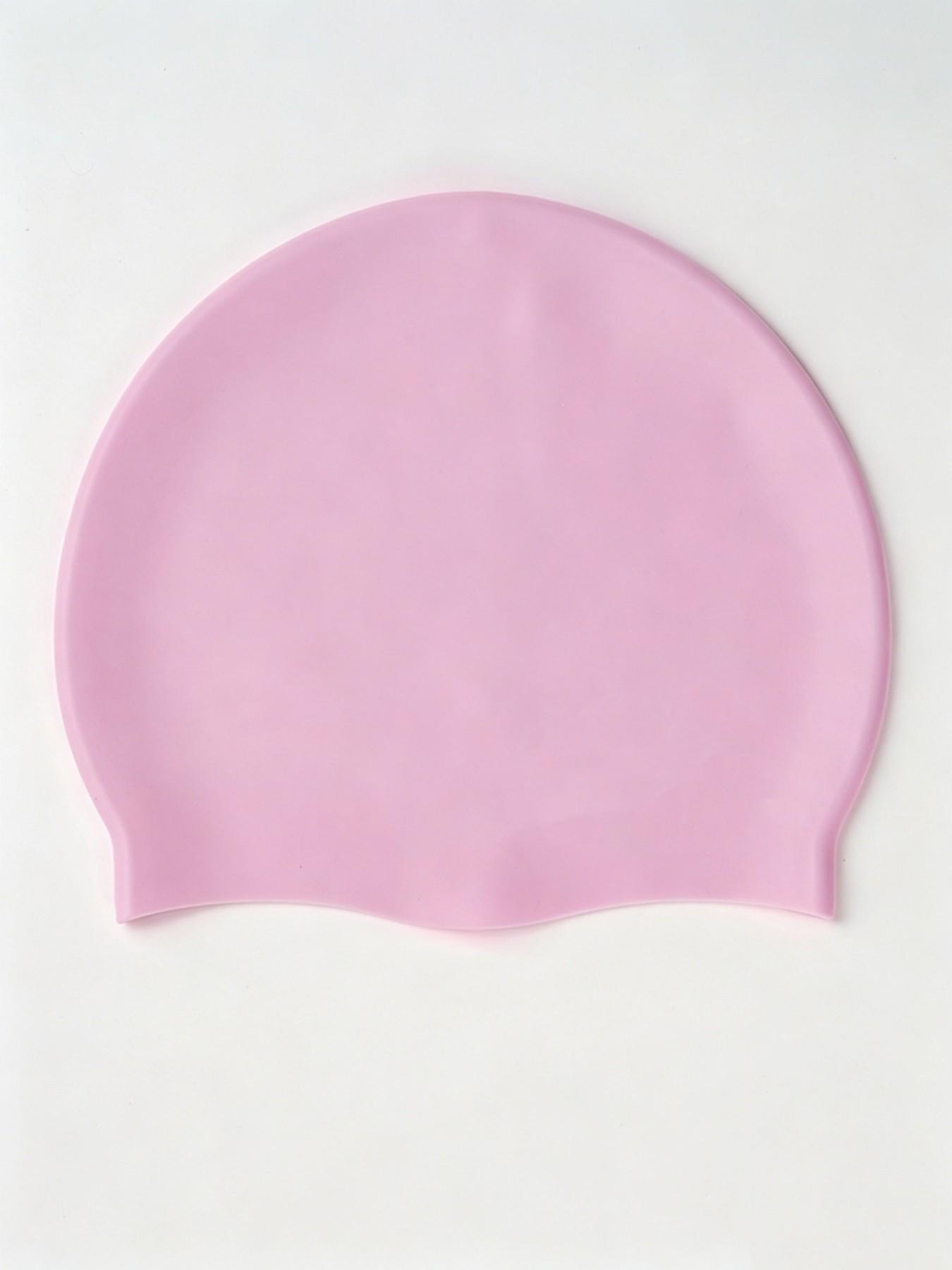 Women's Waterproof Swim Cap, Comfortable Silicone Ear Protection, Large Size for Long Hair, Adult Swimming Hat for Men and Women