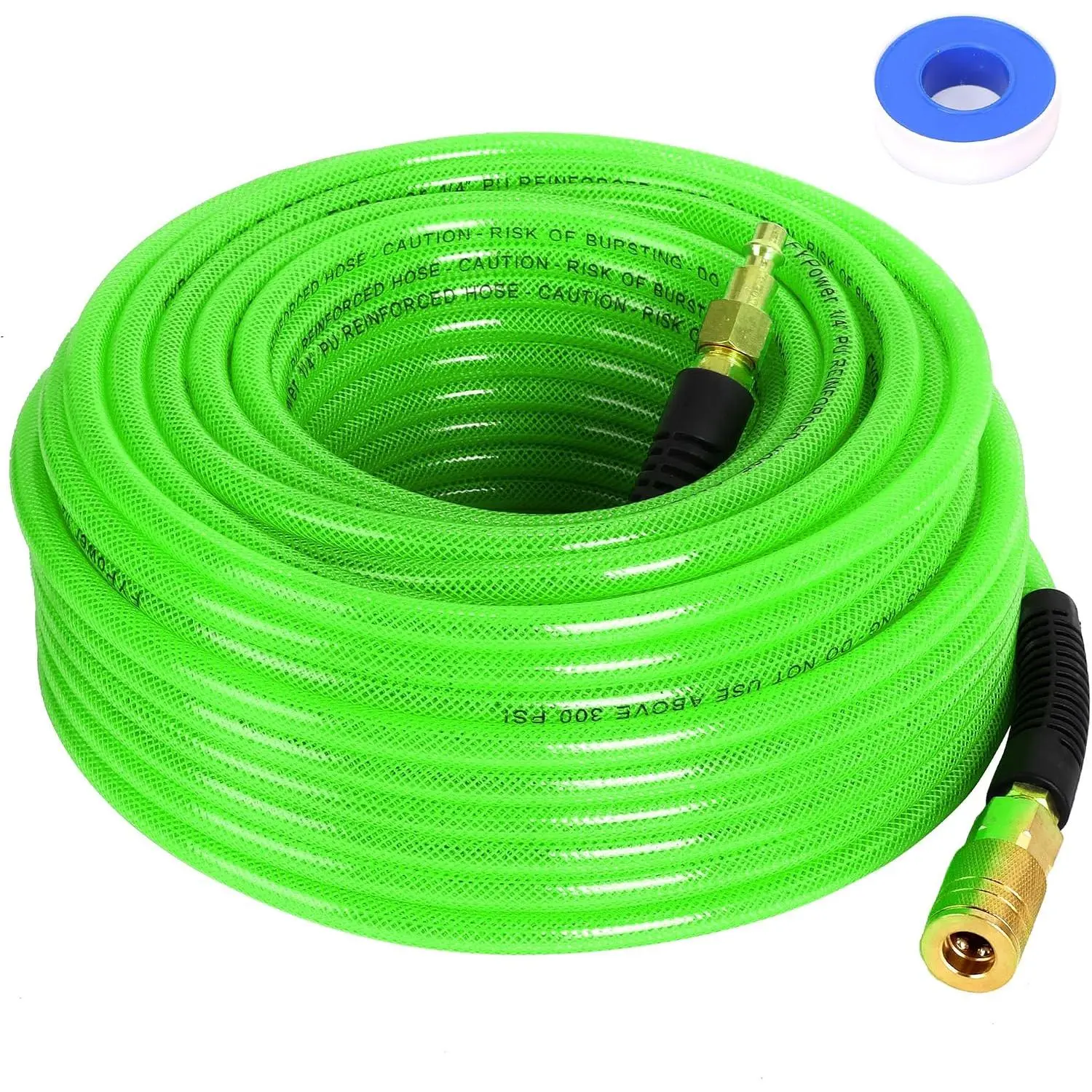 1/4 inch * 100 feet, reinforced polyurethane (PU) tubing