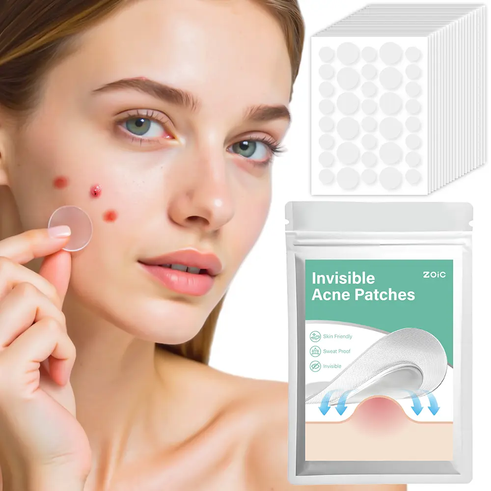 Invisible Hydrocolloid Acne Patches - Daily Gentle Pimple Spot Treatment, Skin-Friendly Sweat-Proof Blemish Cover Stickers for Face, Sensitive Skin Repair