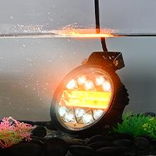 Nilight 2PCS 4.5 Inch 27W LED Light Bar Amber White Strobe 6 Modes Memory Function Off-Road Truck Car ATV SUV Cabin Boat with 16AWG Wiring Harness Kit-2 Leads