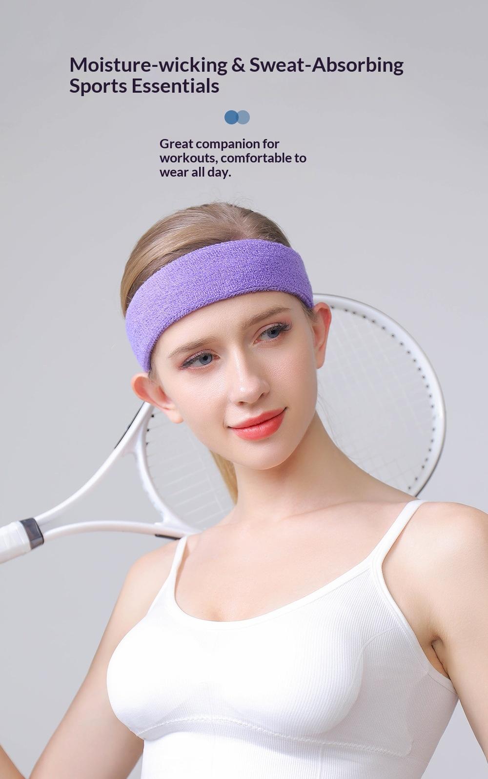 Unisex Sport Sweatband, Quick-Dry Anti-Slip Design, High Elasticity, Ideal for Gym Yoga Running Basketball, Outdoor Activities