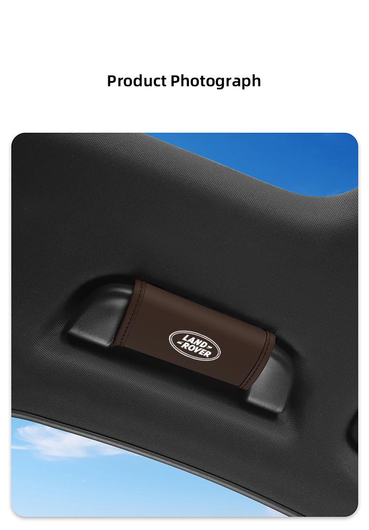 Car Roof Handle Protective Cover Pull Gloves Interior Accessories For Land Rover Range Rover Evoque Velar Defender Discovery Freelander Land Cruiser