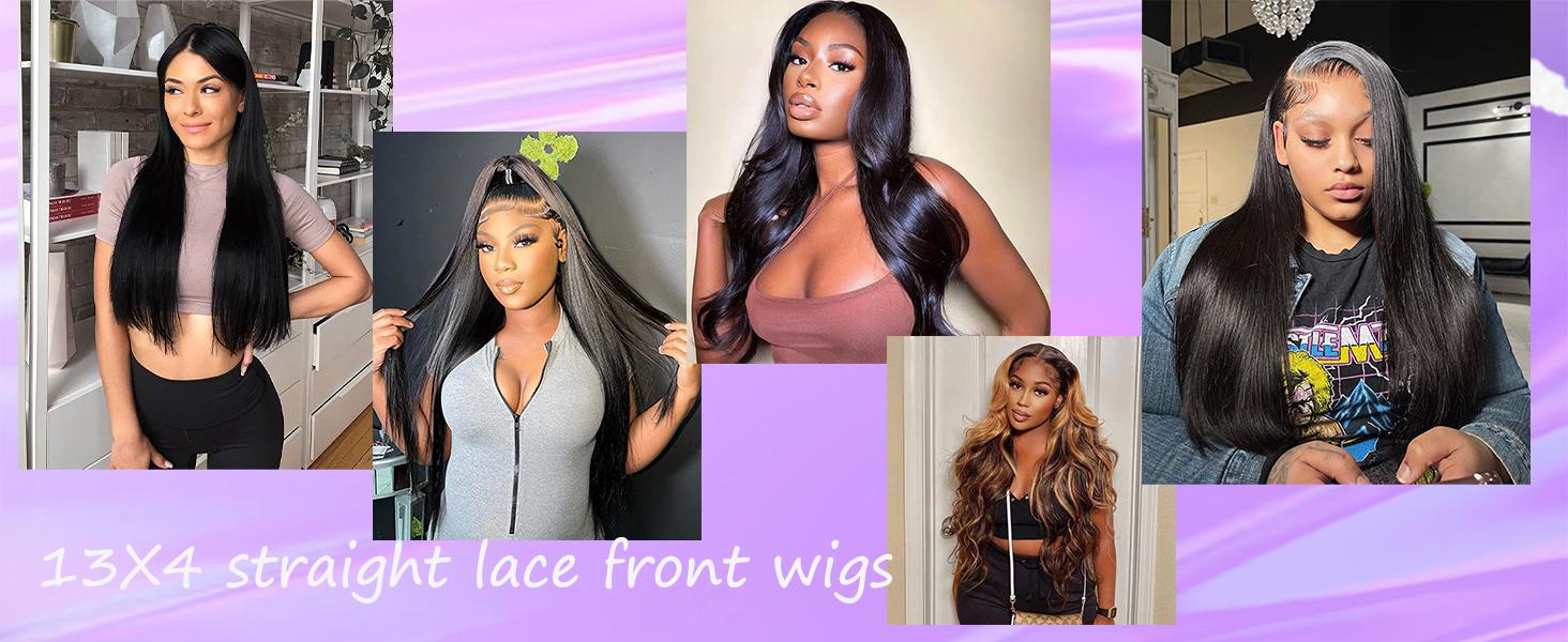 Bling Hair 28 Inch Straight 13x4 Lace Front Wigs Human Hair Transparent Pre Plucked with Hairline Hair 13x6 Lace Frontal Wigs Human Hair 180 Density For Black Women Bling Hair 28 Inch Straight 13x4 Lace Front Wigs Human Hair Transparent Pre Plucked with Hairline Hair 13x6 Lace Frontal Wigs Human Hair 180 Density For Black Women