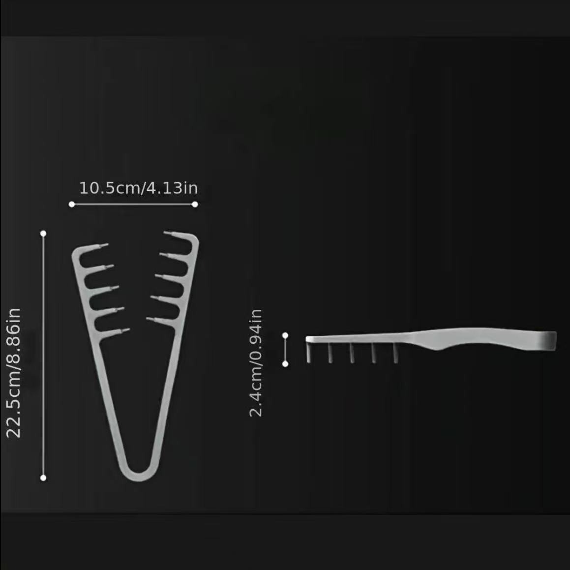Olumizing Wide-Tooth Hair Styling Comb, 2-In-1 Fluffy Textured Tool, Root Volumizer, Korean Style, Seam Covering, Bang Hair Combs