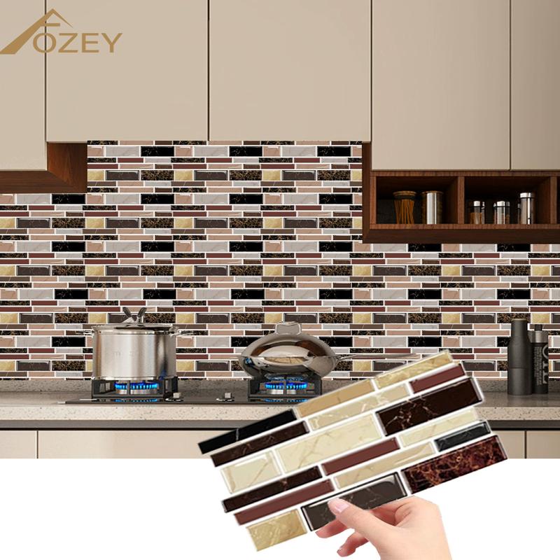 AOZEY Marble Pattern Wall Sticker 26 Pcs Backsplash Stick Tiles Self-adhesive Peel & Stick Kitchen Bathroom Decor Non-toxic Odor-free PVC Decorations AOZEY Marble Pattern Wall Sticker 26 Pcs Backsplash Stick Tiles Self-adhesive Peel & Stick Kitchen Bathroom Decor Non-toxic Odor-free PVC Decorations