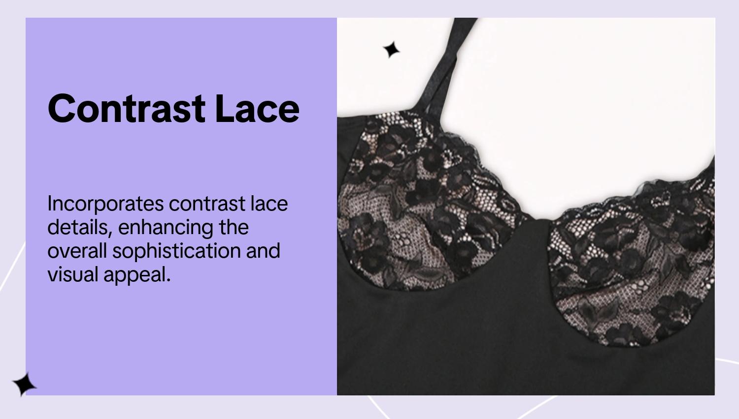 Women's Plain Contrast Lace Split Thigh Cami Bodycon Dress, Elegant Sweetheart Neck Sleeveless Maxi Dress for Party Club Dating Wear, Formal Wear Ladies Summer Clothes