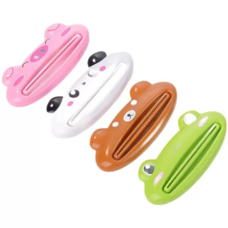 2/3 pieces of bathroom accessory animal shaped toothpaste squeezer can be reused and is easy to use. Cartoon animal toothpaste squeezer is suitable for children and adults. Fun plastic bathroom accessory, independent and easy to use, perfect toothpaste ra