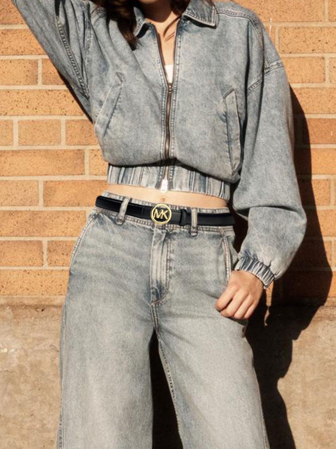 Women's Casual Letter Pattern Belt, All Seasons Fashion Accessory, Stylish Waistband for Everyday Wear, Comfortable and Versatile Design