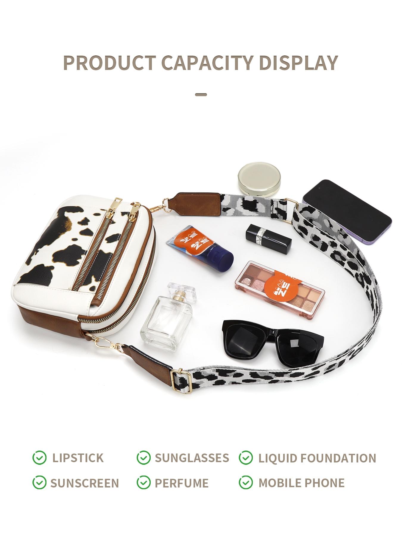 Bohemian Crossbody Purse for Women, Casual Trendy Bag, Small Crossbody Bags Trendy Vegan PU Leather with Adjustable Shoulder Strap, Women's Shoulder Bag, Handbag, Vintage Design, Lightweight & Spacious, Perfect for Daily Use