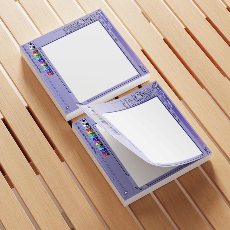 Retro Computer Design Sticky Note, 3 Counts/set Creative Office & School Notepad, Perfect Gift for Students and Teachers, Office Supplies