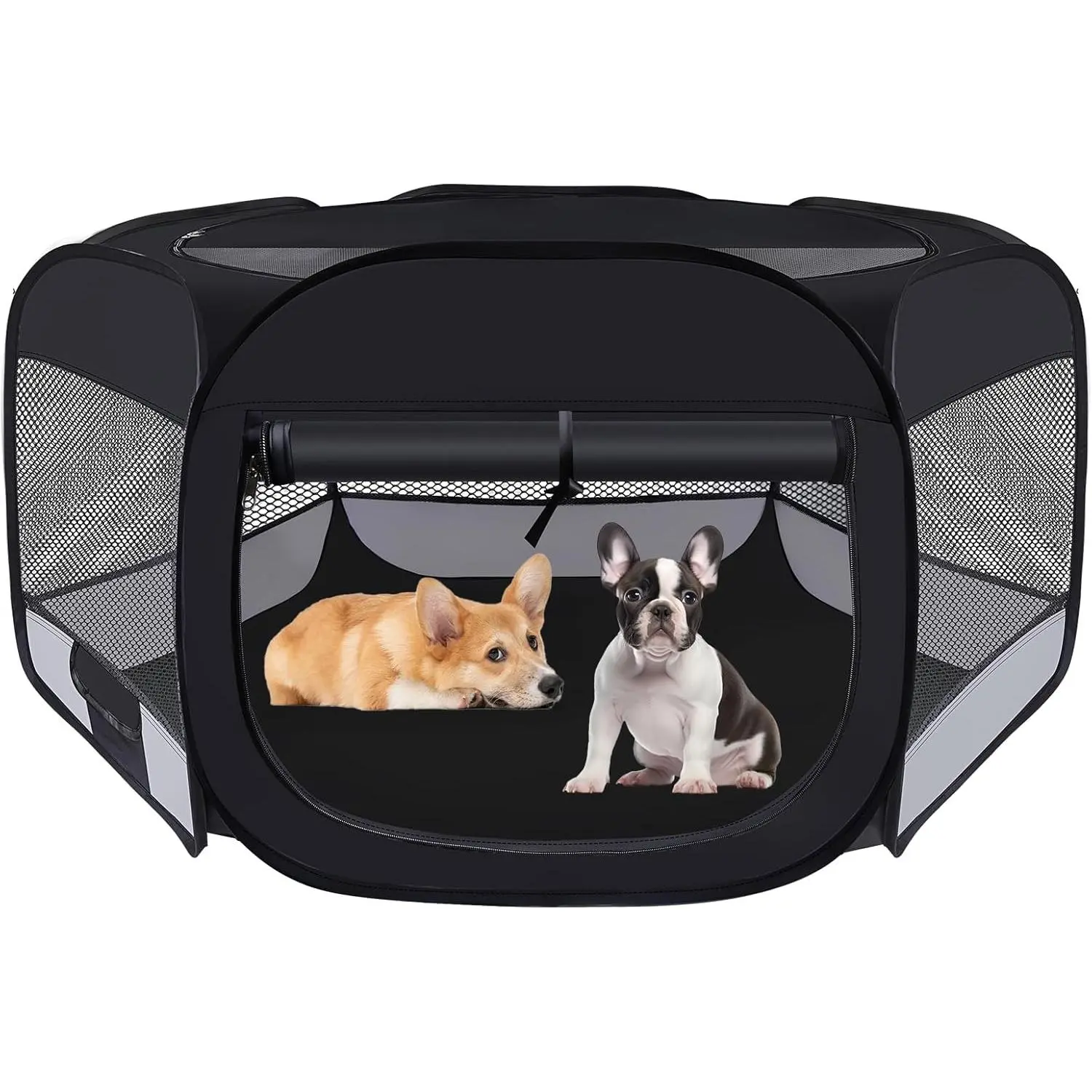 Playpen,  Puppy Playpen, Puppy  Play Pen for Indoors(Grey, S) | Portable  Playpen, Puppy   Play Pen for Indoors Kitten Playpen, Collapsible Small Cats Crate Cage for Small Dogs