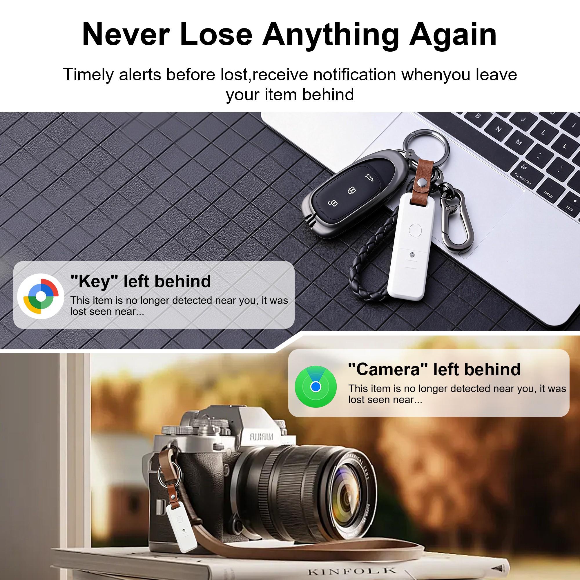 1/2/4pcs Mini Rectangular Locator with Key Ring, Item Tracker, No Monthly Fee, Dual System iOS Android, Suitable for Keys Pet Collars Luggage Personal Items