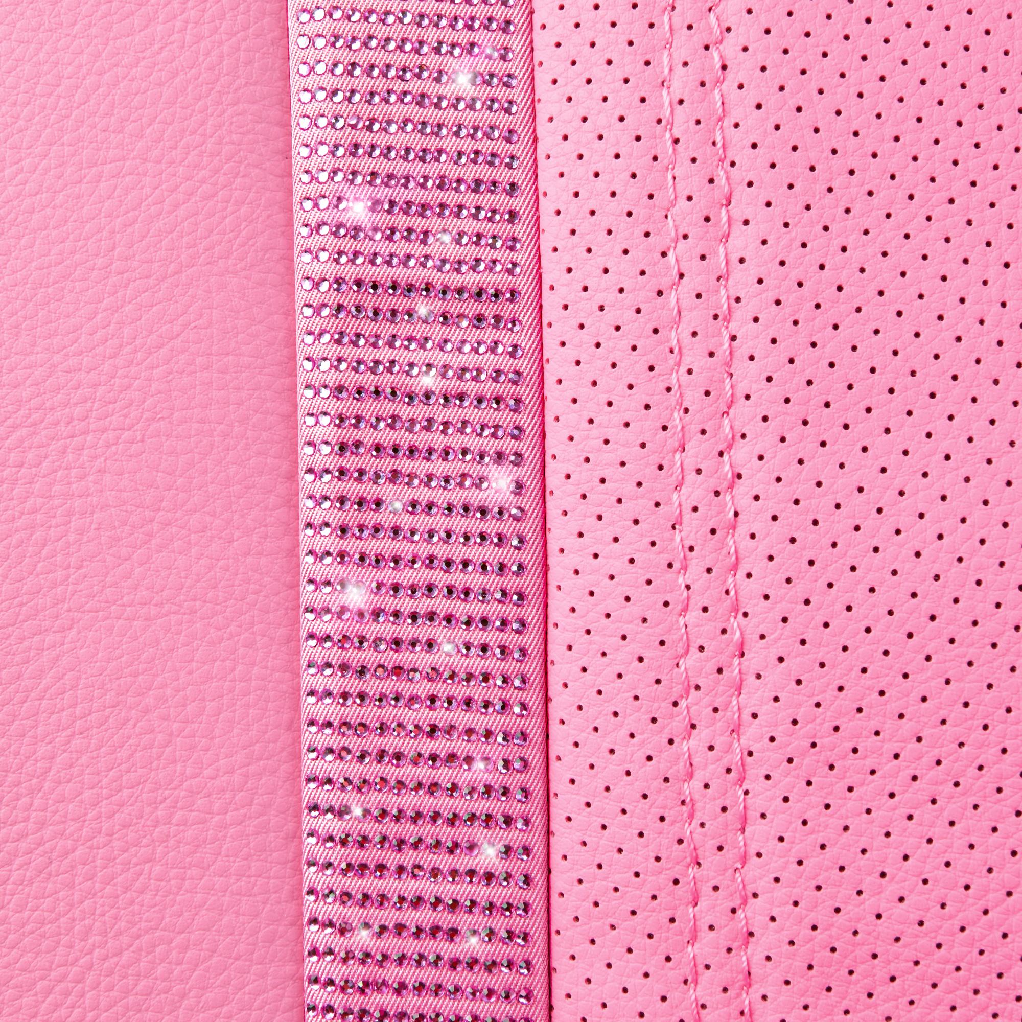 CAR PASS Bling Car Seat Covers,Shining Rhinestone Waterproof Faux Leather Pink Accessories Universal Fit Auto Glitter Crystal Sparkle,Cute Women Girl CAR PASS Bling Car Seat Covers,Shining Rhinestone Waterproof Faux Leather Pink Accessories Universal Fit Auto Glitter Crystal Sparkle,Cute Women Girl