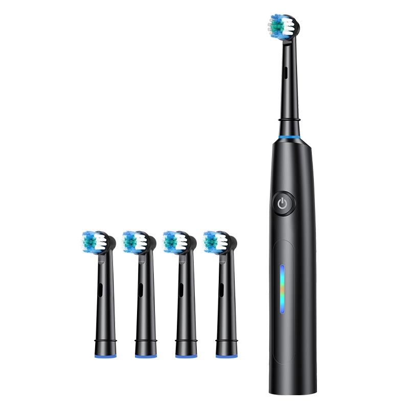 Rotating Electric Toothbrush with 4 Brush Heads for Adults 5 Modes Rechargeable Power Toothbrush with 2-Minute Smart Timer,Teeh Cleaning Brush Rotating Electric Toothbrush with 4 Brush Heads for Adults 5 Modes Rechargeable Power Toothbrush with 2-Minute Smart Timer,Teeh Cleaning Brush