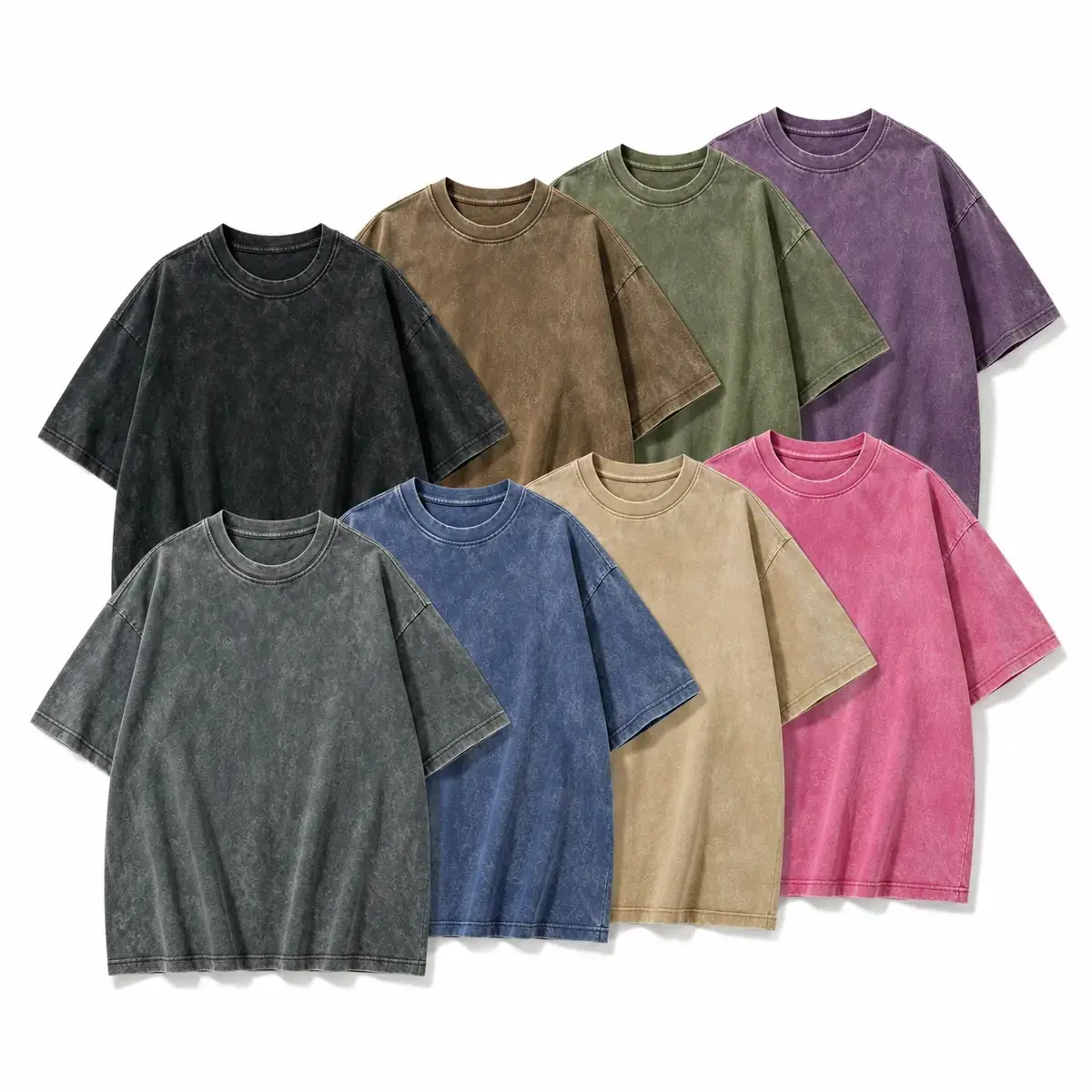 Men's 4-Pack Pure Cotton T-Shirts - Breathable, Loose Fit, Short Sleeve, Crew Neck Basic Tee Tshirt for Teens & Adults, Casual Wear