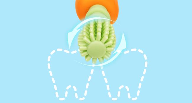 Papablic Baby Carrot Teether Toothbrush 6-12 Months, 360° Silicone Teether Toy with Suction Base, Newborn Sensory Teething, Reduce Drool & Teething Pain, FDA-Compliant & Dentist Approved, Toddler Christmas Gifts