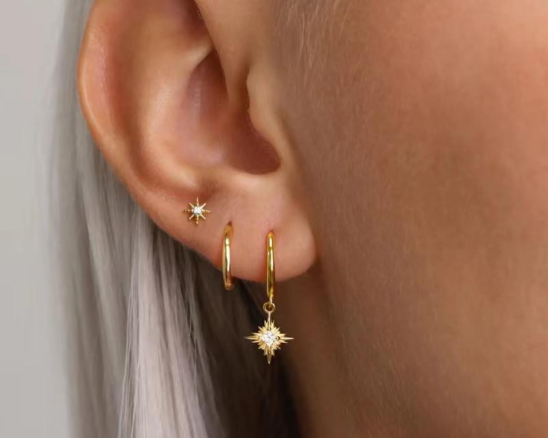 CAROVO Gold Hoop Earrings Set for Women, Dainty 14K Gold/Silver Plated CZ Cartilage Earring Hypoallergenic Stud Earrings for Women Huggie Small Hoop Earring Set Dangle Earrings Jewelry Gifts for Women Men CAROVO Gold Hoop Earrings Set for Women, Dainty 14K Gold/Silver Plated CZ Cartilage Earring Hypoallergenic Stud Earrings for Women Huggie Small Hoop Earring Set Dangle Earrings Jewelry Gifts for Women Men