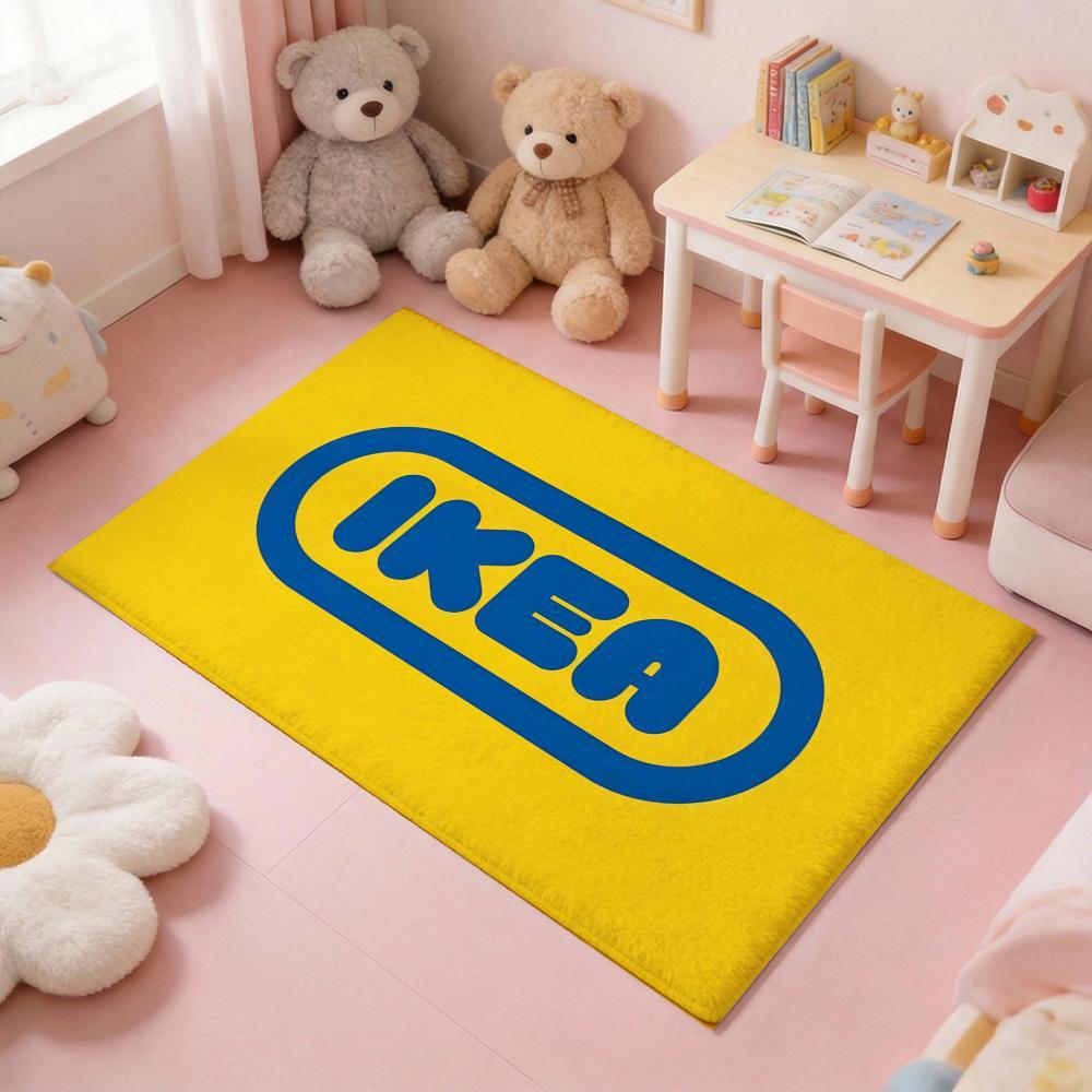 I-IKEA brand Floor Mat Thickened Soft Flannel Rug – Non-Slip, Absorbent & Wear-Resistant Indoor Mat for Entryway, Living Room & Daily Home Use