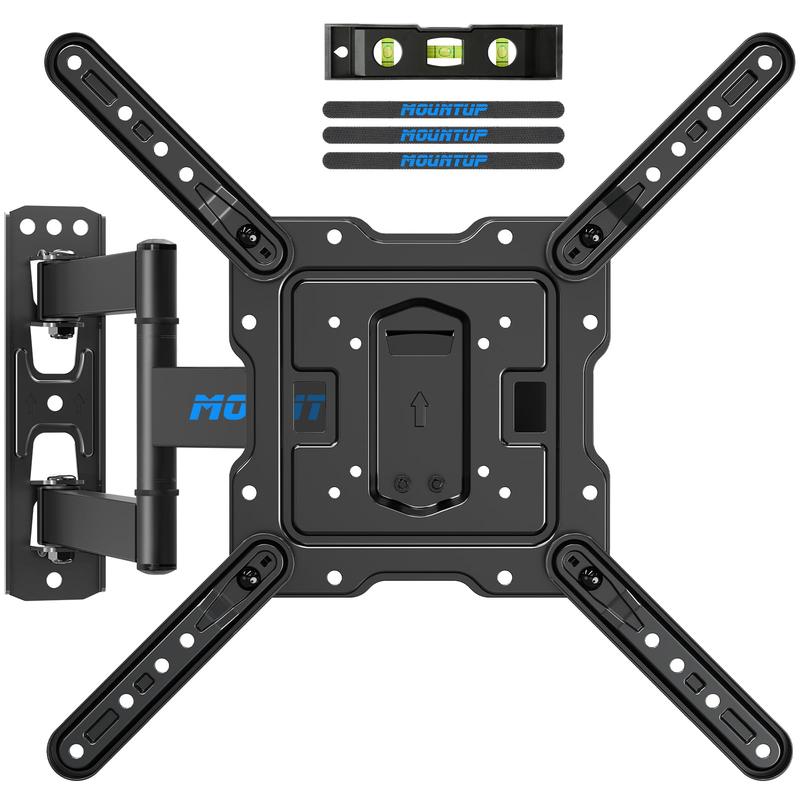 MOUNTUP 26"-60" Full Motion TV Wall Mounts, Swivel, Tilt and Extend TV Mount, for TVs up to 77 lbs, Max VESA 400x400mm, MU0009 tv stand