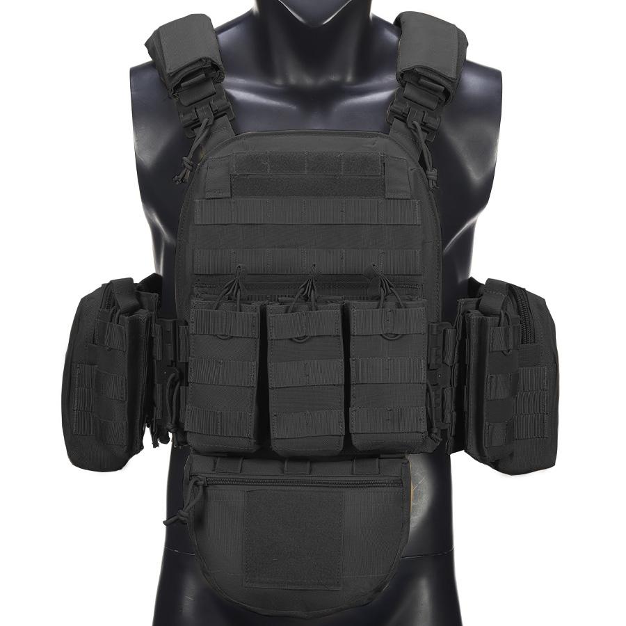 Modular Multi-Functional Tactical Lightweight Vest with Molle Expansion System, Quick Release Clips for Easy Wear, Adjustable Straps for Various Body Types