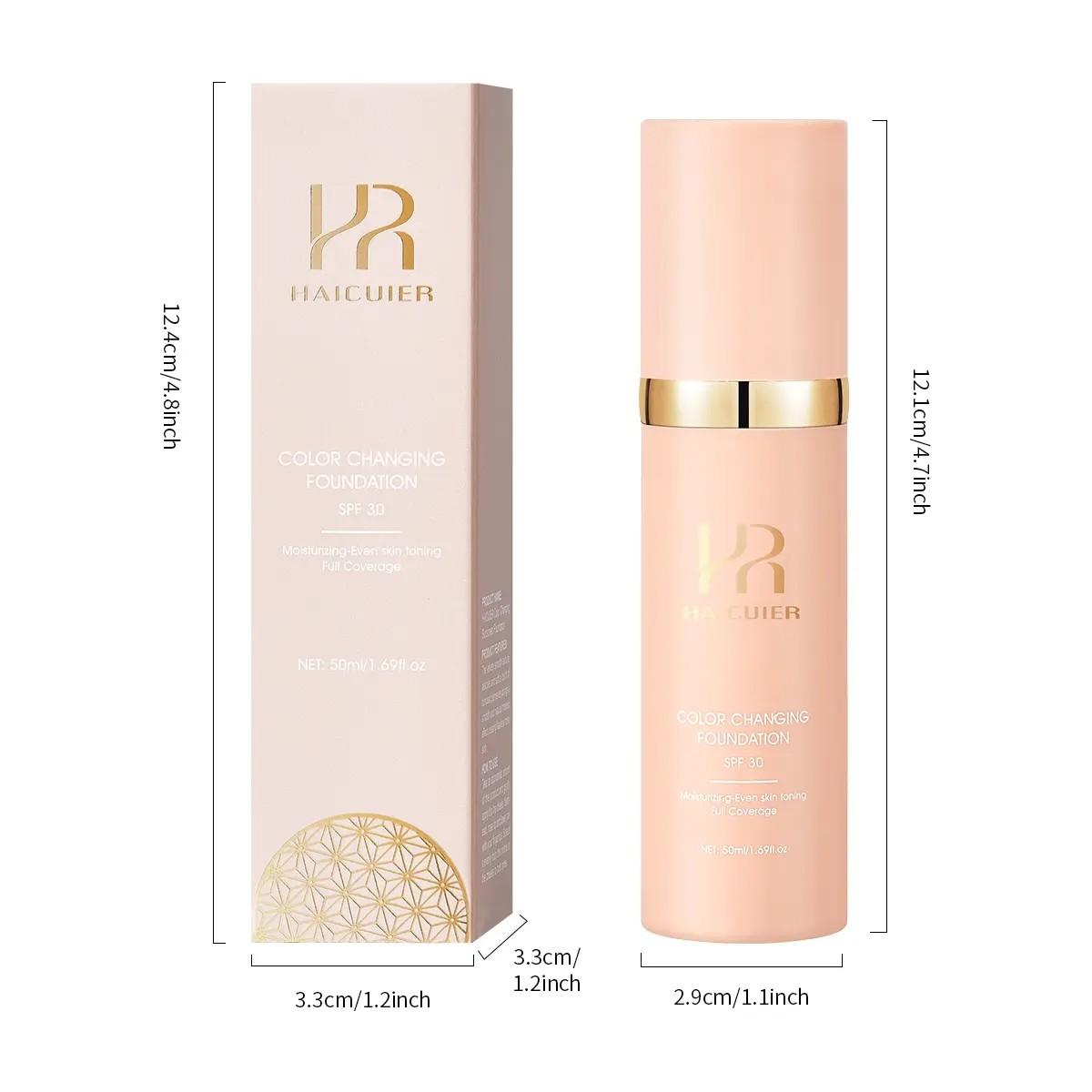 Multifunctional Color Changing, Moisturizing Makeup Foundation, Full Coverage, Creamy Texture, Even Skin Tone, Suitable for All Skins, Concealer Foundation Hybrid