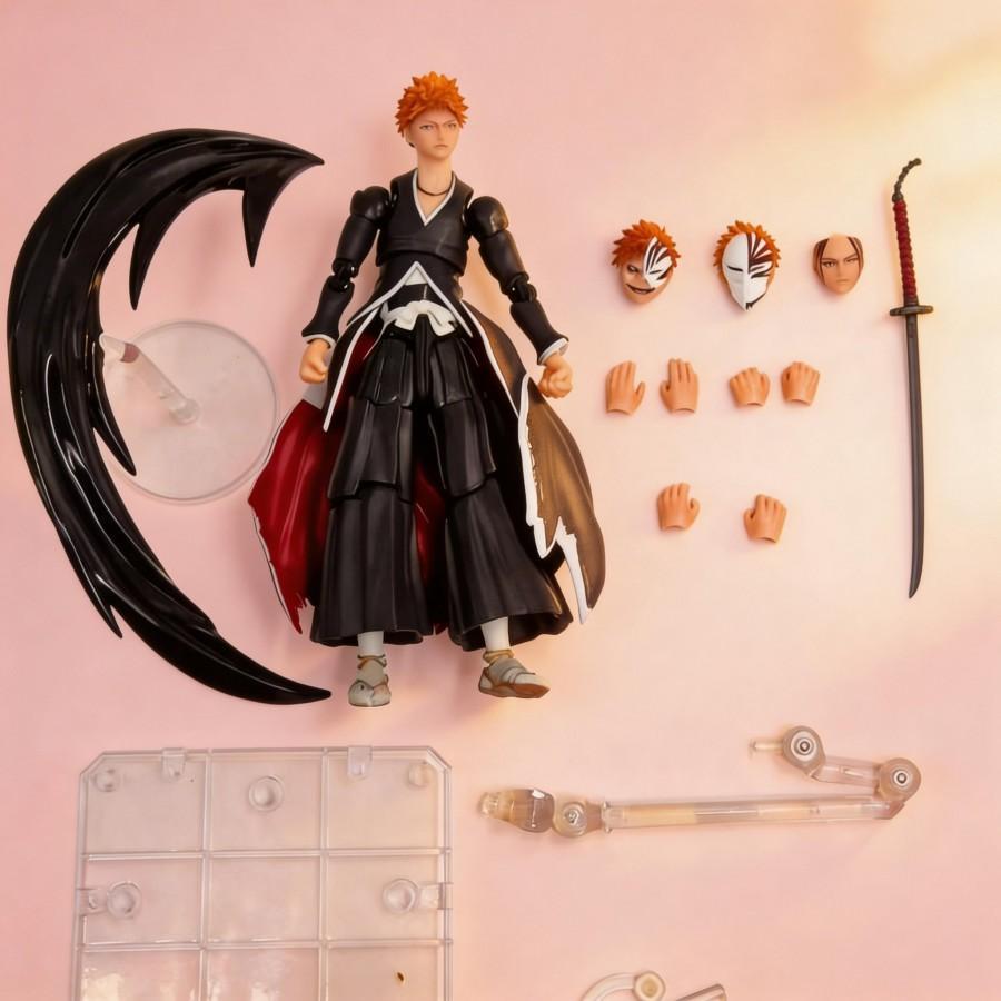 Anime Bleach: 1000 Year Blood War Arc Ichigo Kurosaki Collectible Figure - 25cm PVC-ABS Statue, Art Toy, Desk Display for Anime Fans