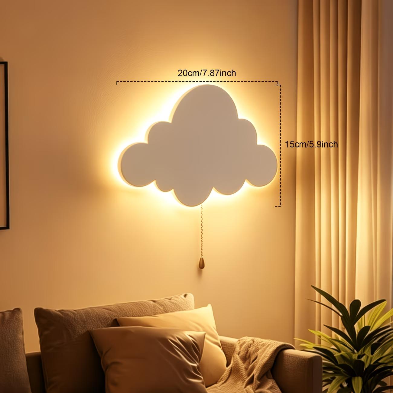 LED Floating Wall Light, Star Moon Butterfly Cloud Options, Battery Powered Hanging Night Lamp, Soft Glow, Easy Installation, Indoor Wall Light, Butterfly Led Lights, Indoor Decoration Lamp, Home Decoration Lamp, Wall Decor Lighting
