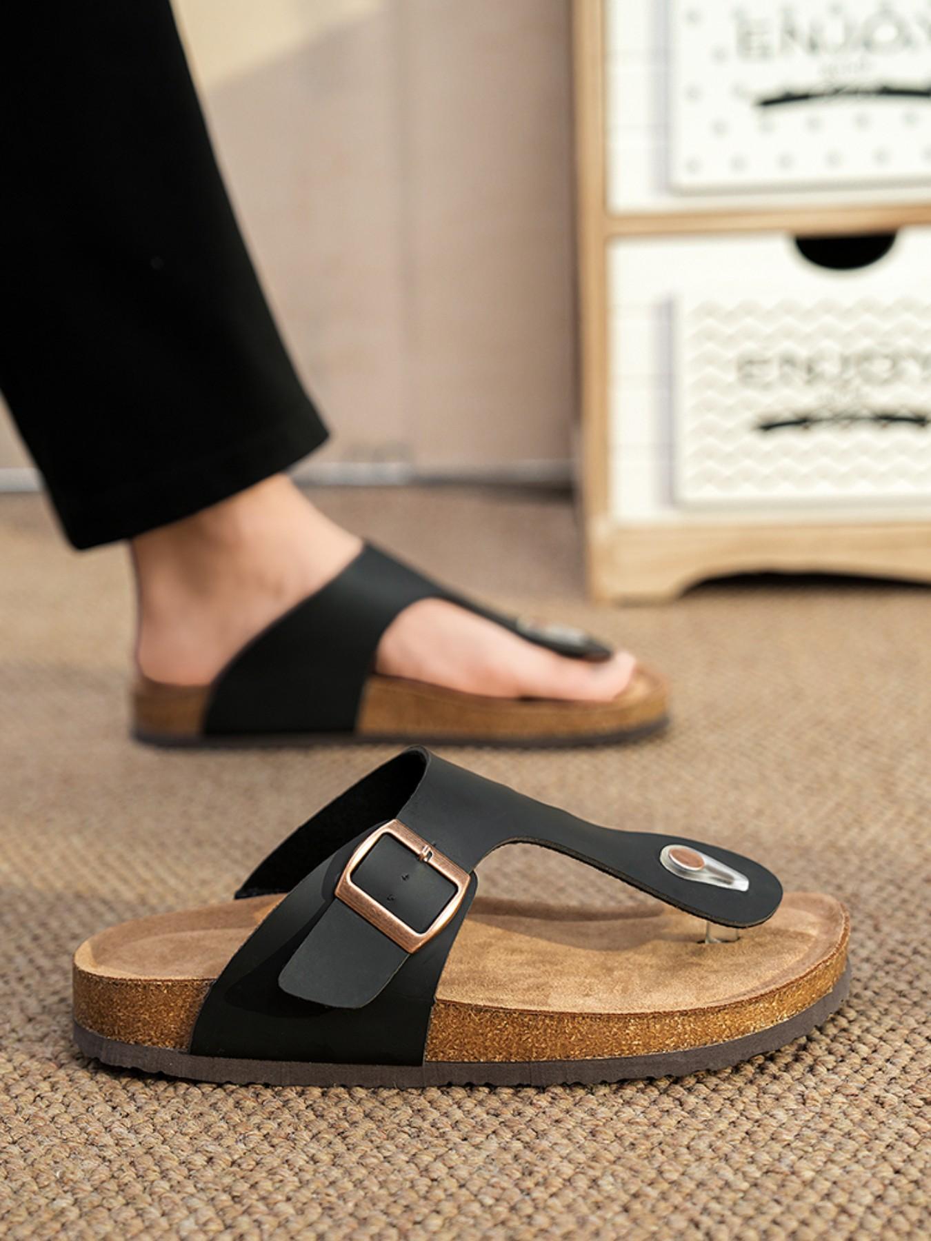 Softwood Mule Sandals Vintage Strap Design, Unisex Beach Slippers, Trendy Footwear for Men and Women, Comfortable and Stylish